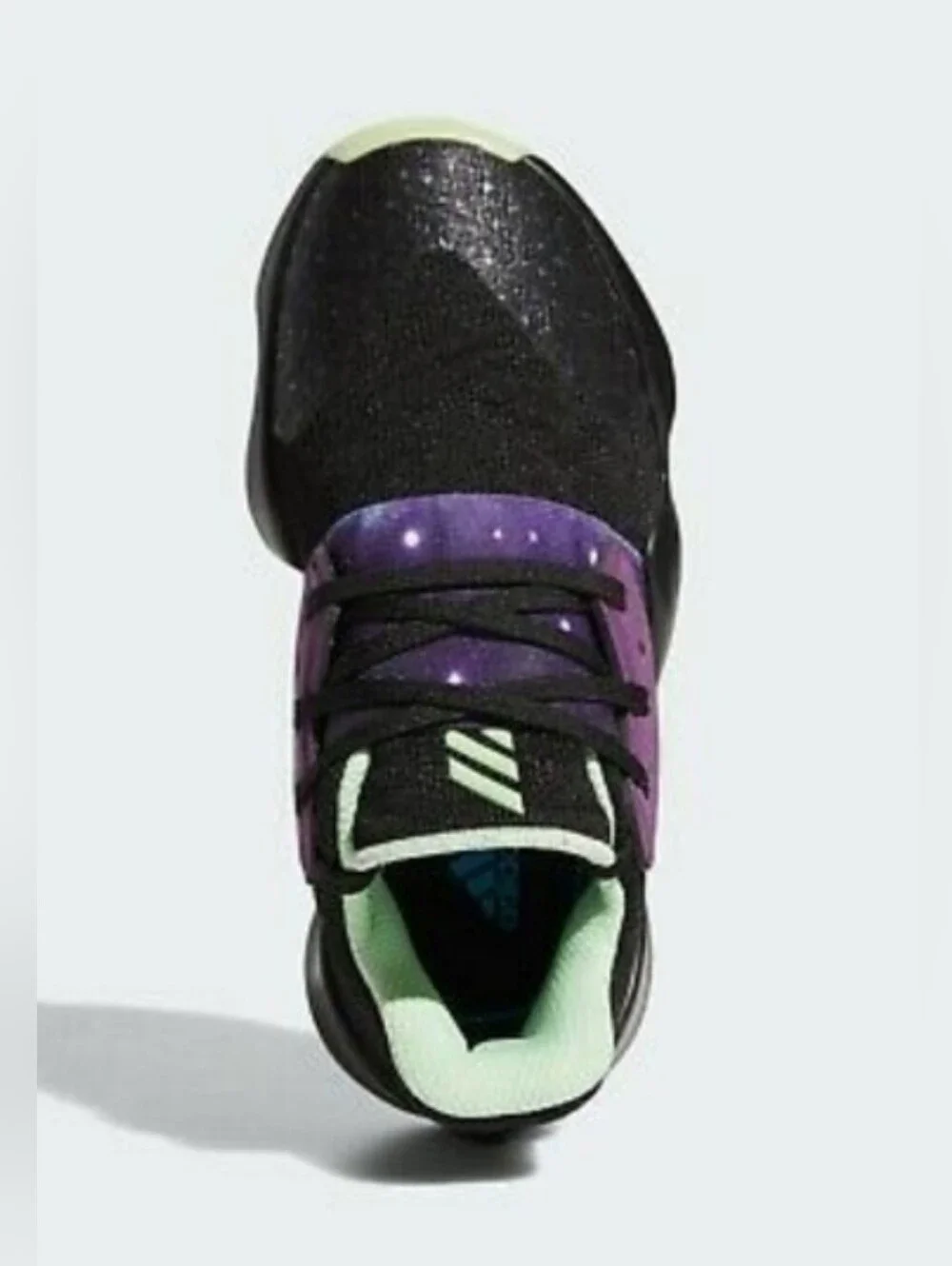 Adidas *James Harden* Vol 4  Kids Black & Purple Galaxy Sneakers